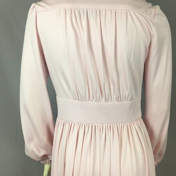 Ayres Unlimited Pink Vtg Maxi Dress Wmns vtg k102 - Picture 5 of 8